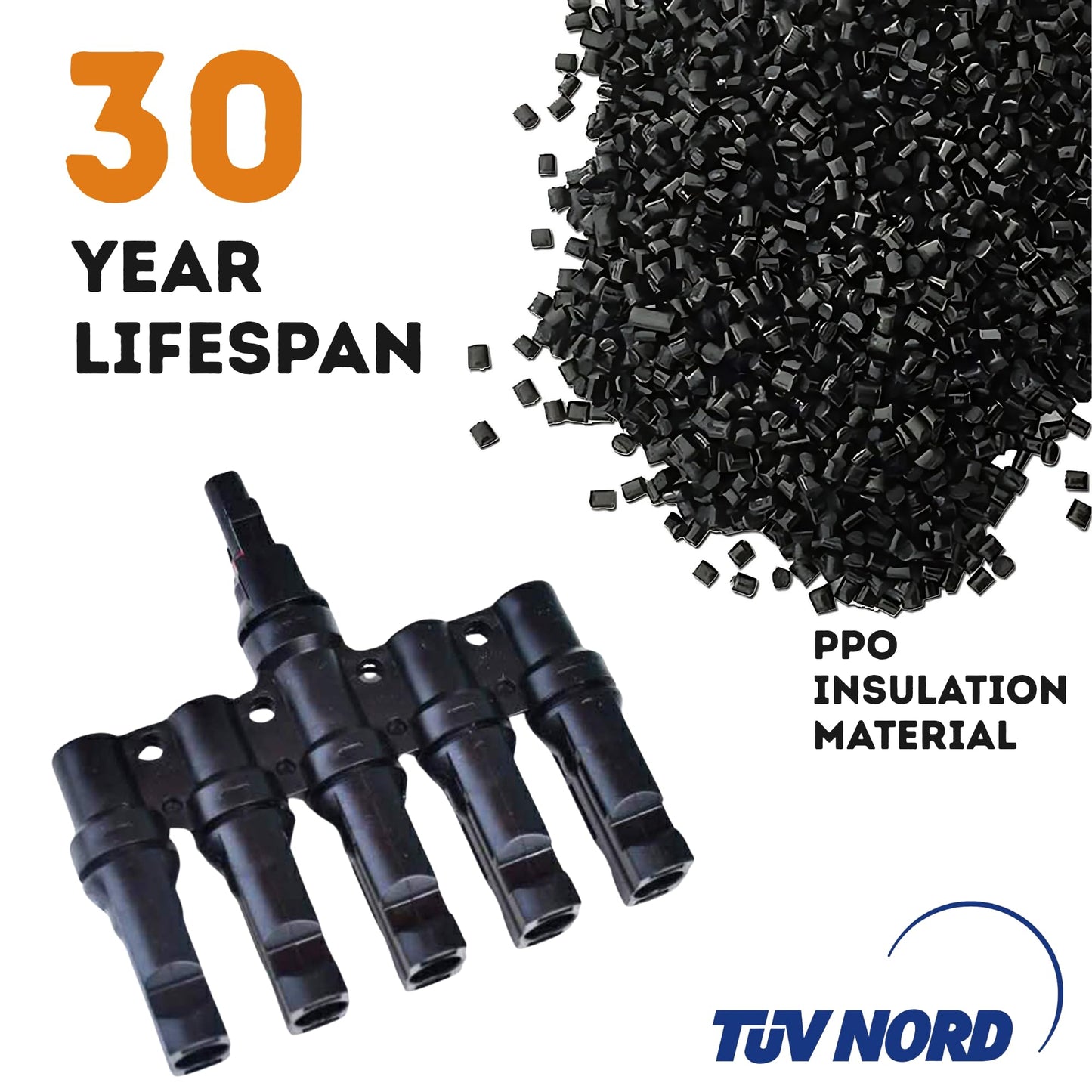 XYRIS Solar Panel Connector 1to2, 1to3, 1to4, 1to5, 1to6