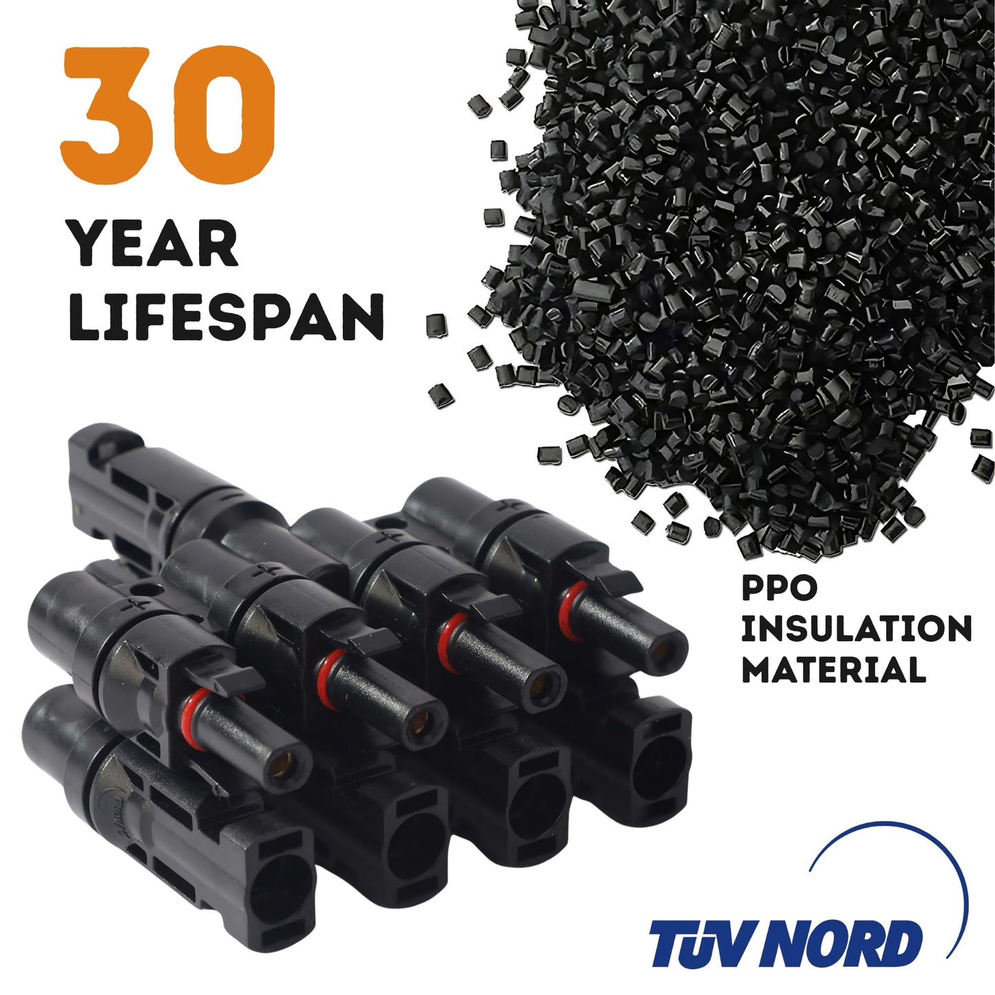 XYRIS Solar Panel Connector 1to2, 1to3, 1to4, 1to5, 1to6