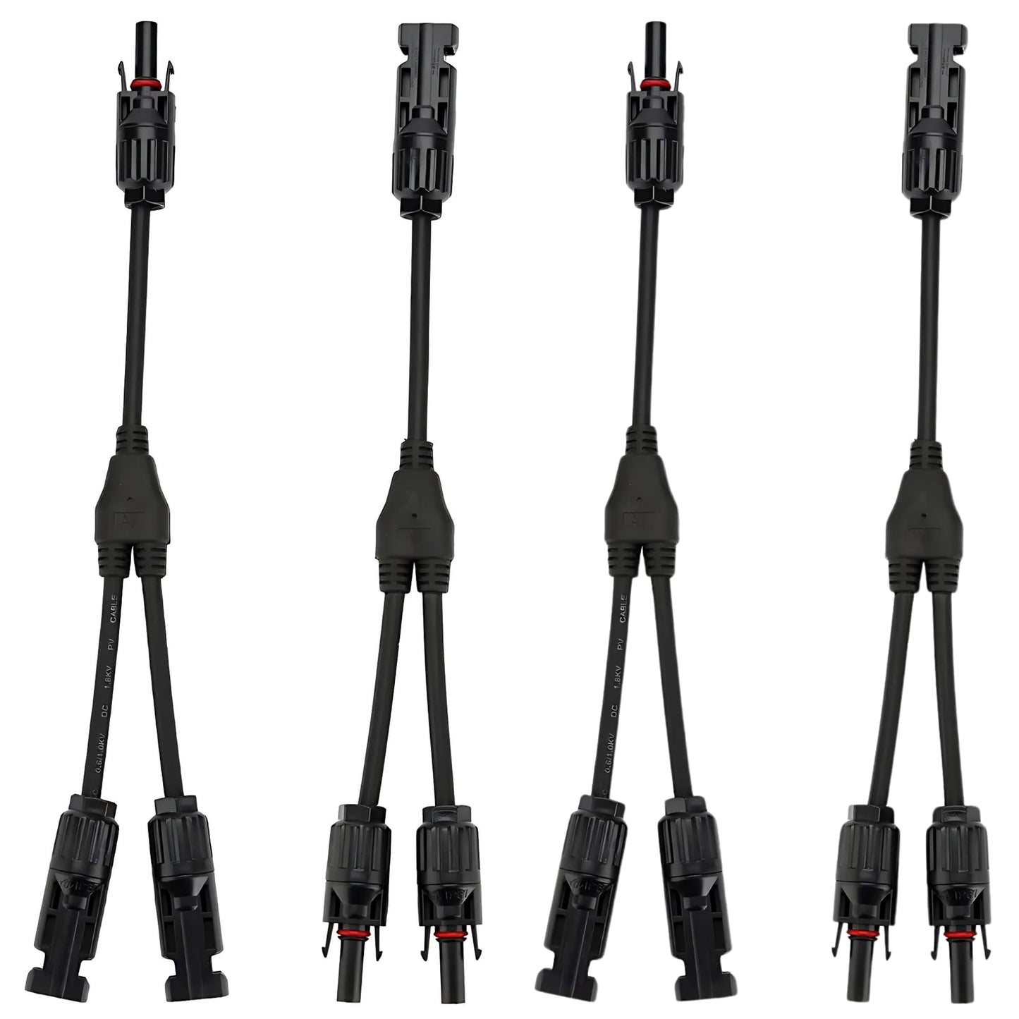 XYRIS Solar Panel Cable Connector, 1-to-4 Branch Splitter