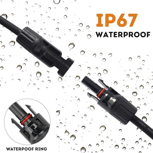 XYRIS Solar Panel Cable Connector, 1-to-4 Branch Splitter