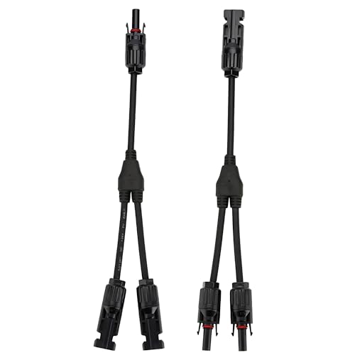 XYRIS Solar Panel Cable Connector, 1-to-4 Branch Splitter